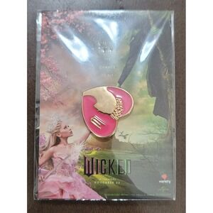 2024 Wicked Movie AMC Theaters Glinda-Ariana Grande Pink Heart Shaped Lapel Pin